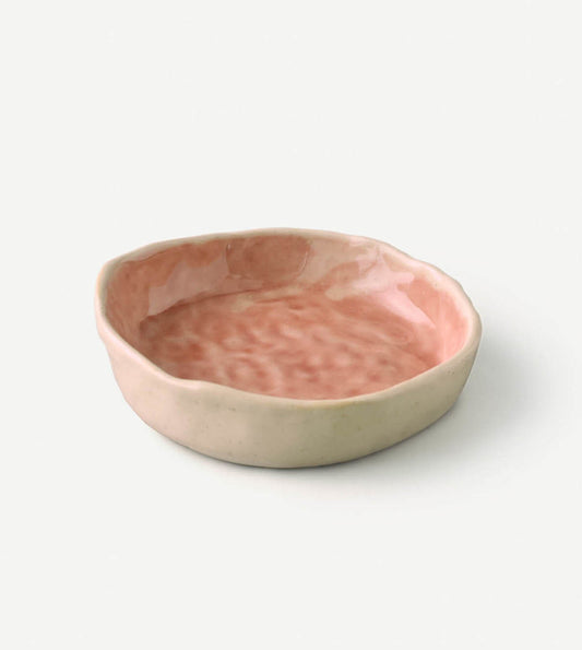 Pink Stoneware Tray